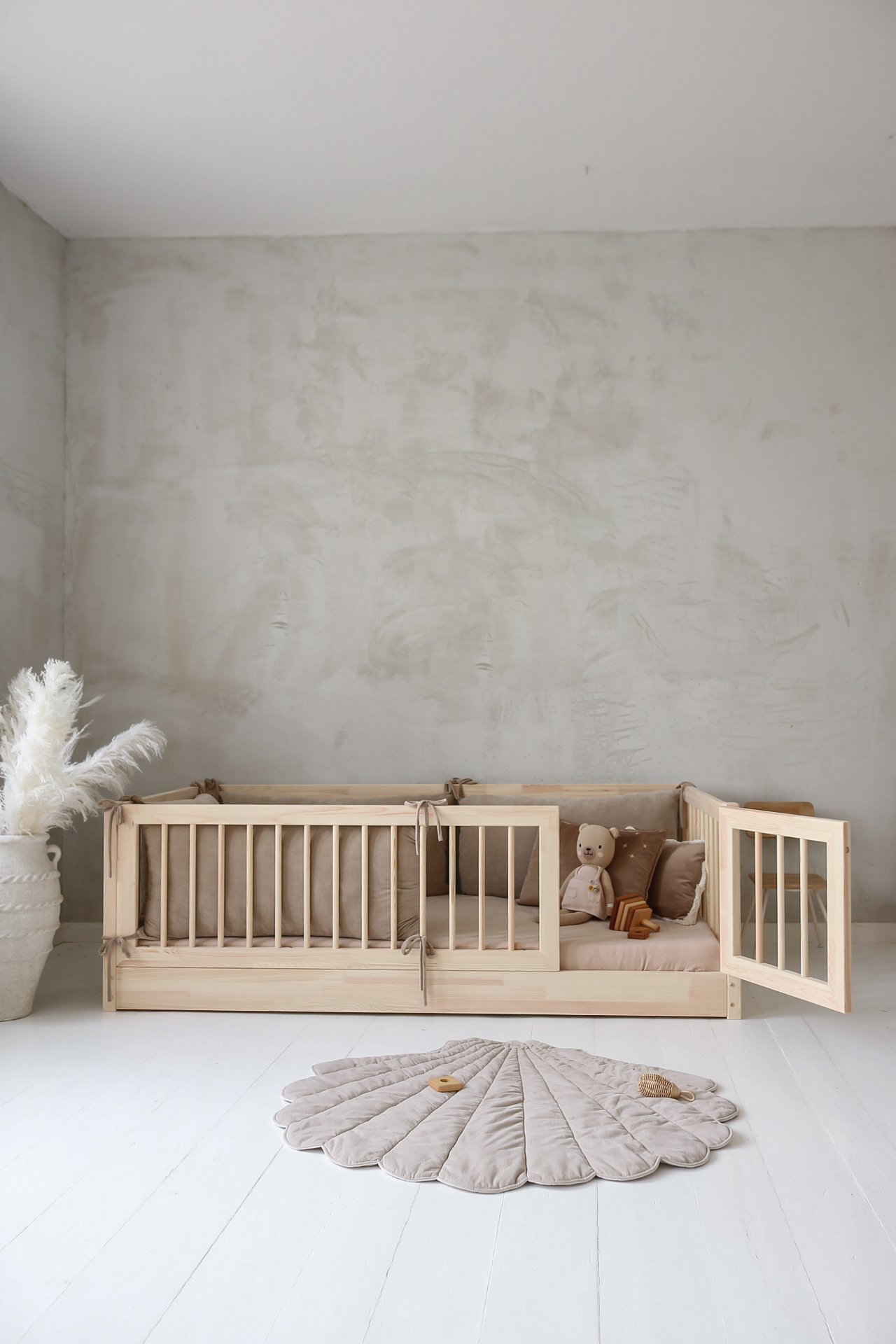 Minitude JULIAN Juniorsäng/Montessorisäng 100x200, Natur